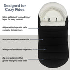 Footmuff for all UPPAbaby Strollers (Vista V2,V3, RumbleSeat, Cruz V2, V3, Ridge, Minu and Minu Duo)