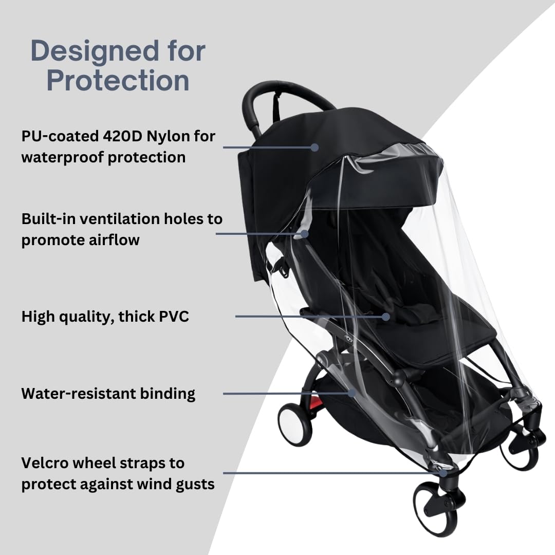 Rain Cover for Stokke YOYO 3, Babyzen YOYO 2, YOYO +, and YOYO