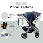 Rain Cover for Chicco Bravo Trio & Primo Travel Systems