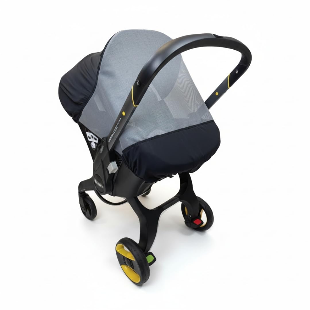 SASHA'S Sunshade & Insect Cover Compatible with The Doona Infant Car Seat Stroller (Stroller not Included)