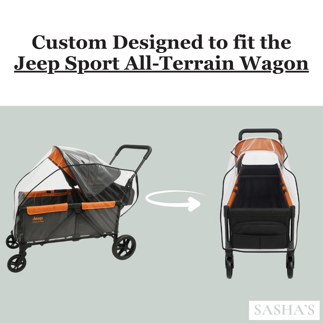Rain Cover for Jeep Sport All-Terrain Stroller Wagon