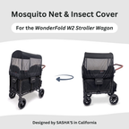 SASHA'S mosquito net for WonderFold W2 Original, W2 Luxe, and W2 Elite